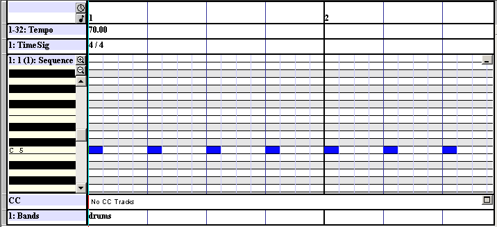 Sequence Editor in DirectMusic Producer