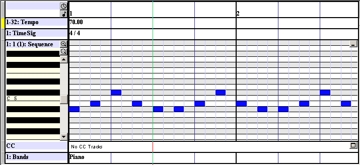 Sequence Editor in DirectMusic Producer