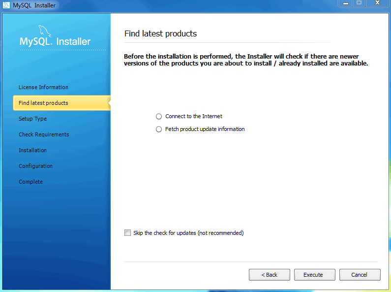 MySQL Installer - Find latest products