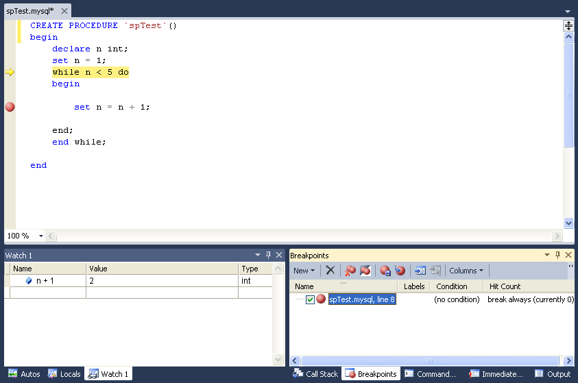 Expressions and Breakpoints