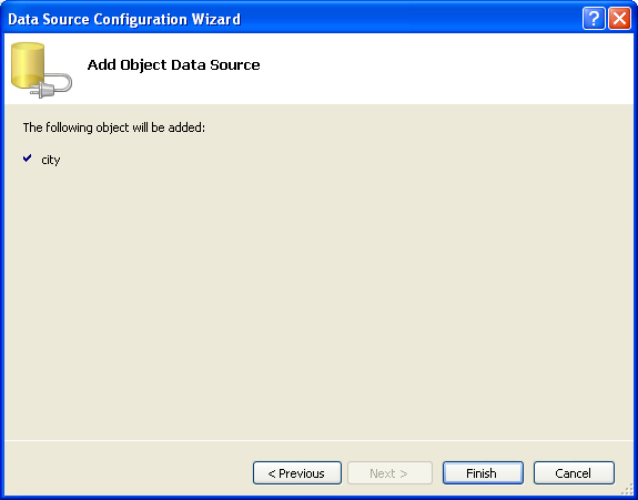 Entity Data Source Configuration Wizard Screen 3